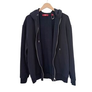 NEW Esprit New York Mens Navy Blue Oversized Full Zip Hoodie Sweatshirt Size S